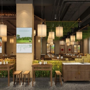 中式中餐厅3D模型下载